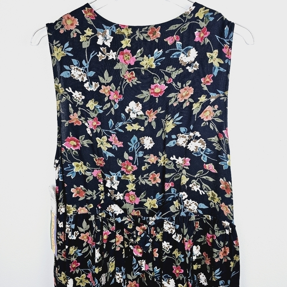 Bryn Connelly Vintage Floral Button Front Sleeveless Dress NWT - Picture 10 of 12